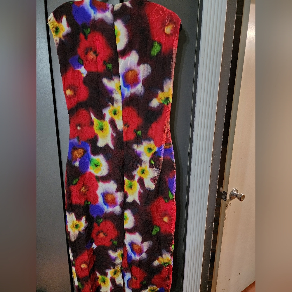 Zara Multicolored Sleeveless Maxi Dress - Picture 5 of 7